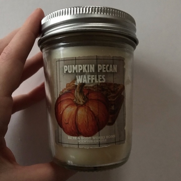 Pumpkin Pecan Waffles BBW Candle Mason Jar